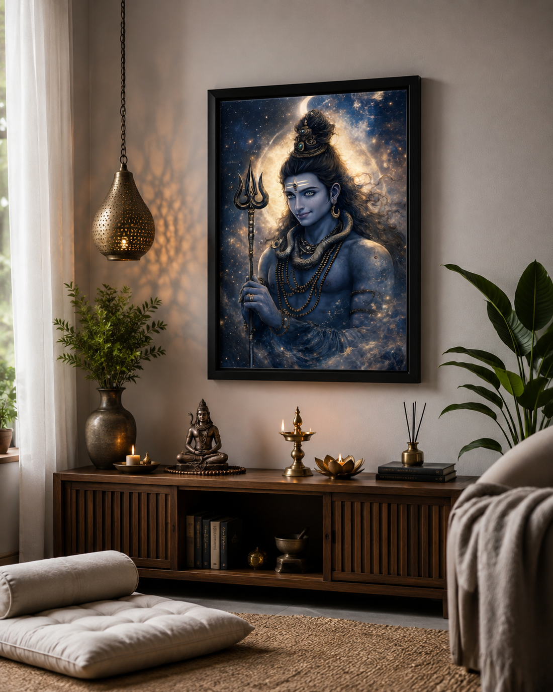 Lord Shiva Cosmic Divine Framed Wall Art
