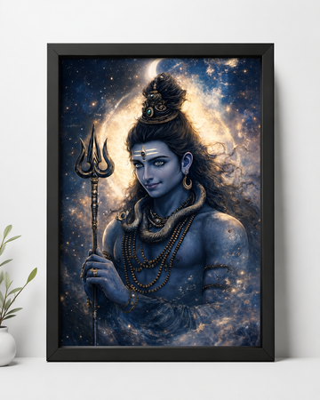Lord Shiva Cosmic Divine Framed Wall Art